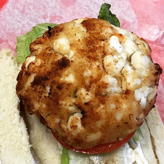 crab cake sandwich